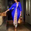 Large Size Women's Clothing Temperament OL Elegant Pencil Skirt Hip-wrapped Splicing Dress