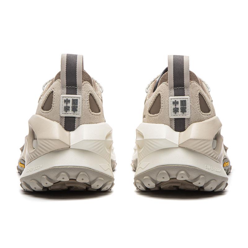 Li Ning Ranger Running Shoes Women's Low top Oat Gray/Reindeer Brown AZGW312-4