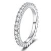 S925 Sterling Silver Moissanite Diamond Ring - Sparkly, Elegant, High-End Stacking Ring