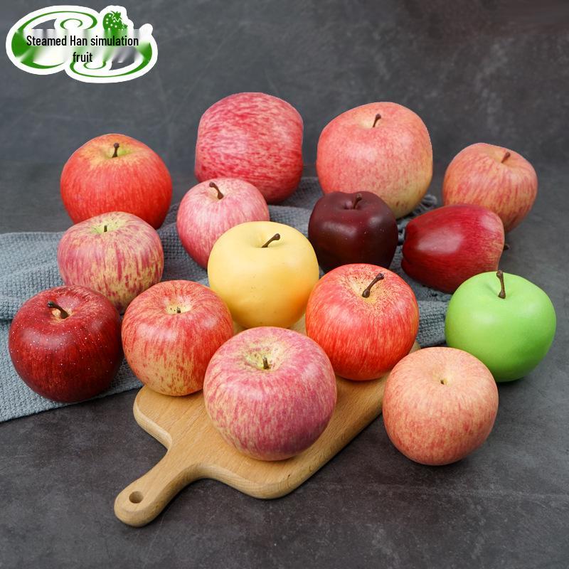 Colorful Apple Foam Fake Fruit Props for Photography, Christmas Decorations, Teaching Aids, and Toys