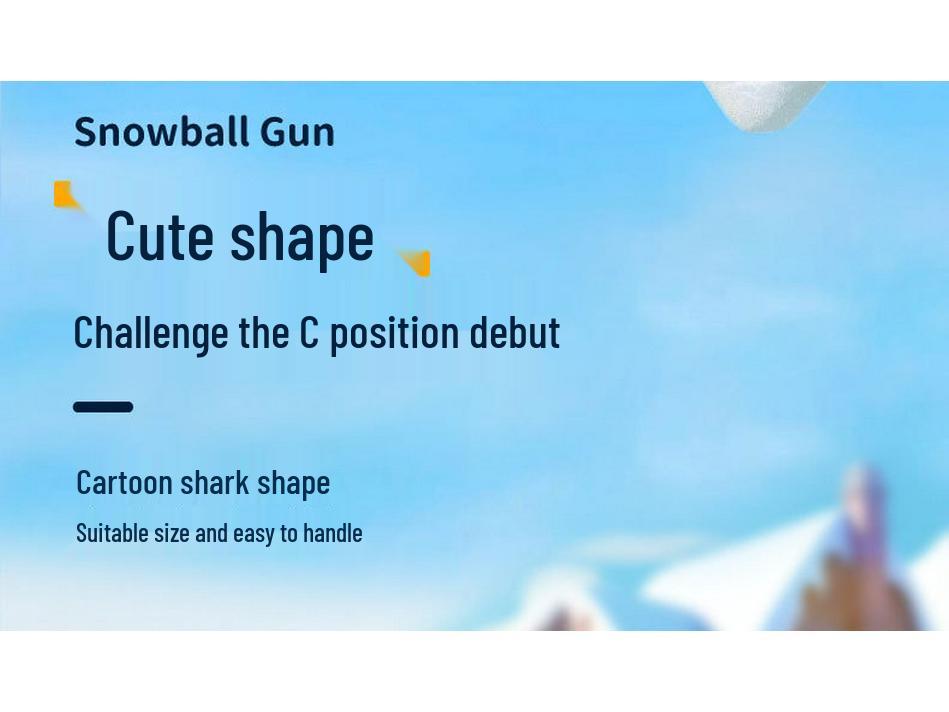 Snowball Launcher: Winter Snow Play Tool and Pellet Gun for Snowball Fights