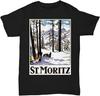 St. Moritz Switzerland Vintage Travel Poster Design