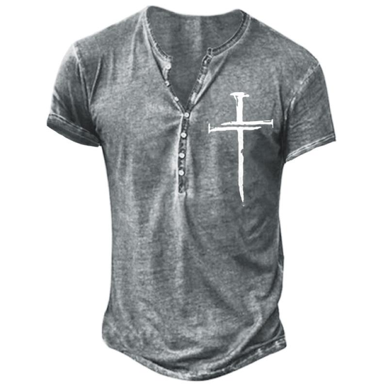 Vintage Taste V-ausschnitt männer T Shirt Drucken Kurzarm Gothic Punk T Shirt Für Männer Übergroße Tops T Shirt Männer streetwear