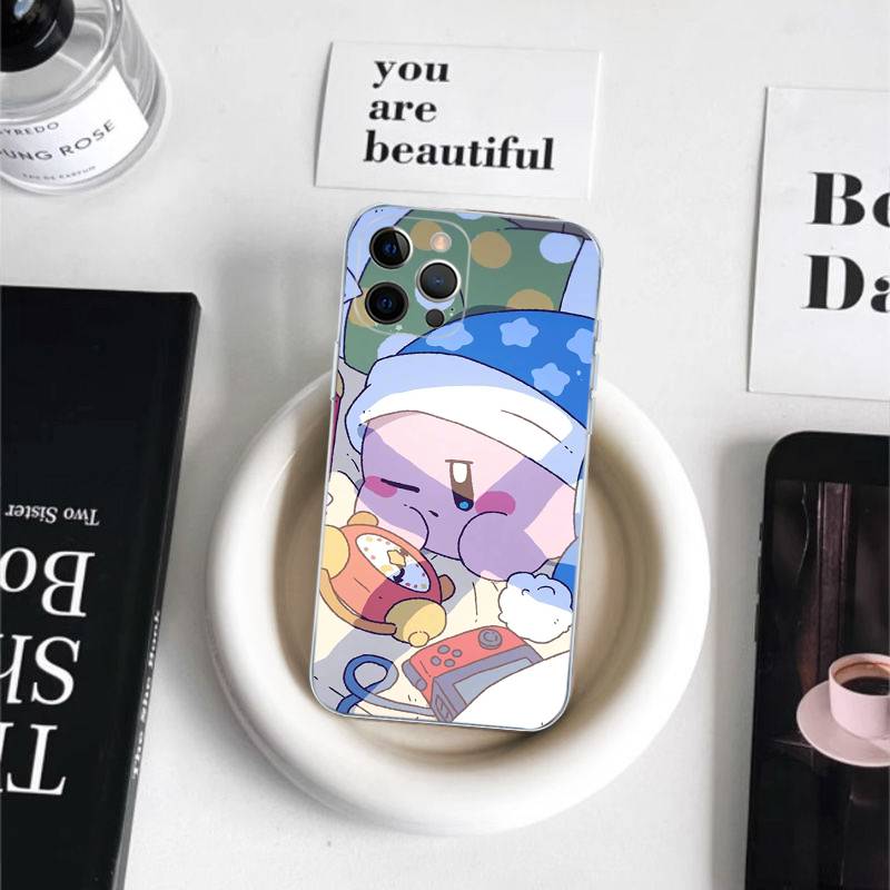 Cute K-Kirbys Phone Case For iPhone 17 16 15 14 13 11 12 Pro Max 16 Plus Transparent