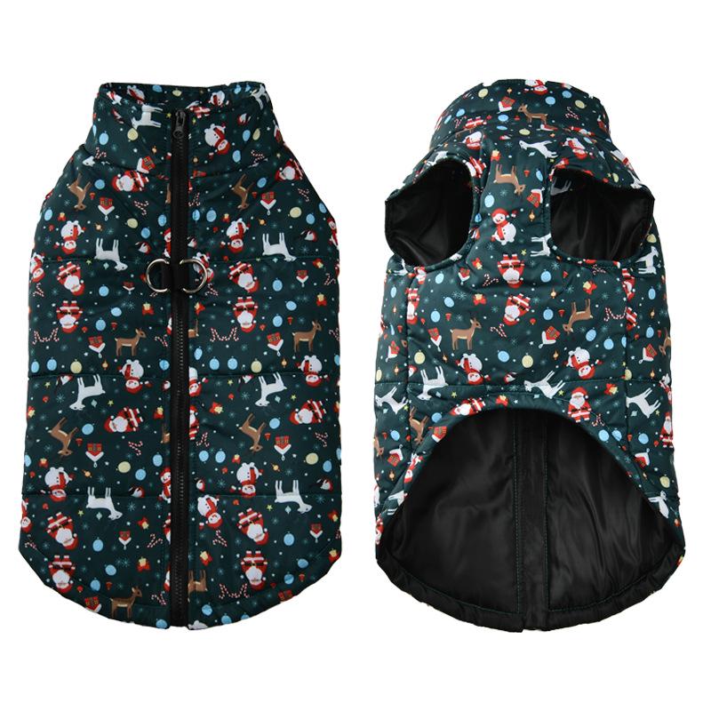 

Leopard Print Waterproof Windproof Dog Suit with Leash Attachment for All Sizes S