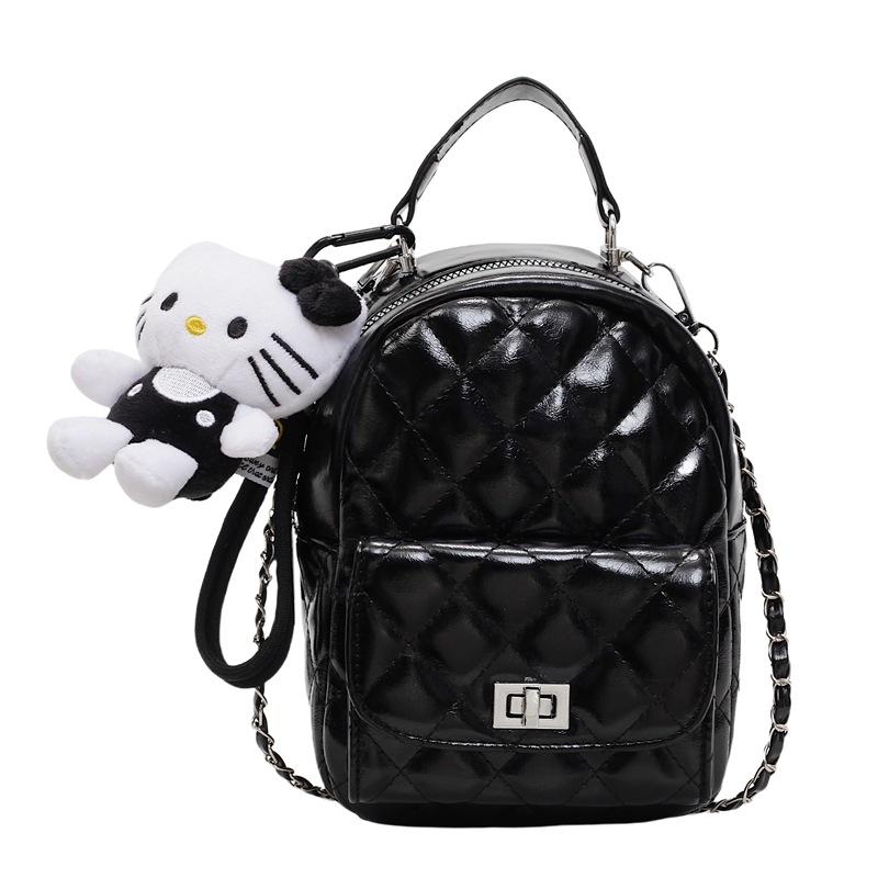 

Новый Модный Универсальный Рюкзак Маленький Рюкзак для Ручной Носки Женский Рюкзак no pendant чёрный