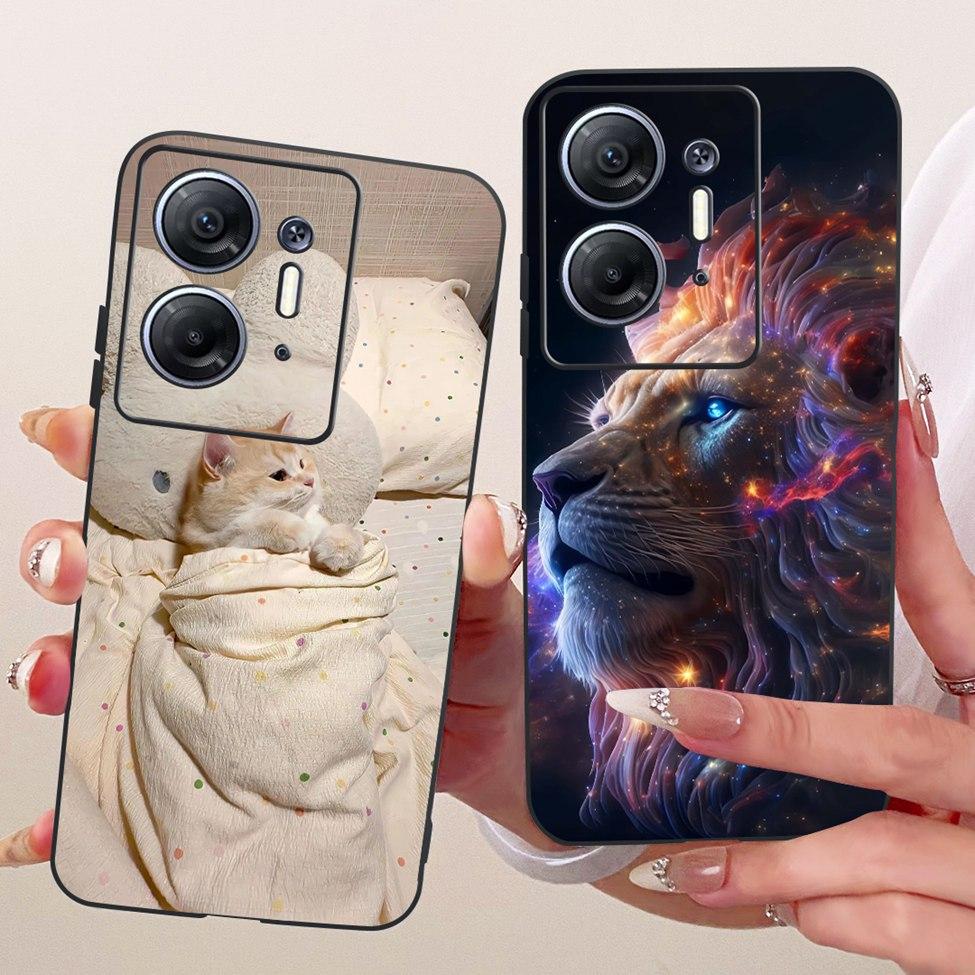 Phone Case For Infinix Hot 30 5G Cover X6832 Cute Cat Fashion Funny Painted Bumper For Infinix Hot30 5G Casing