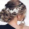 Flower Pearl Wedding Headband Rhinestone Wedding Hair Accessories Jewelry  Party Accessories