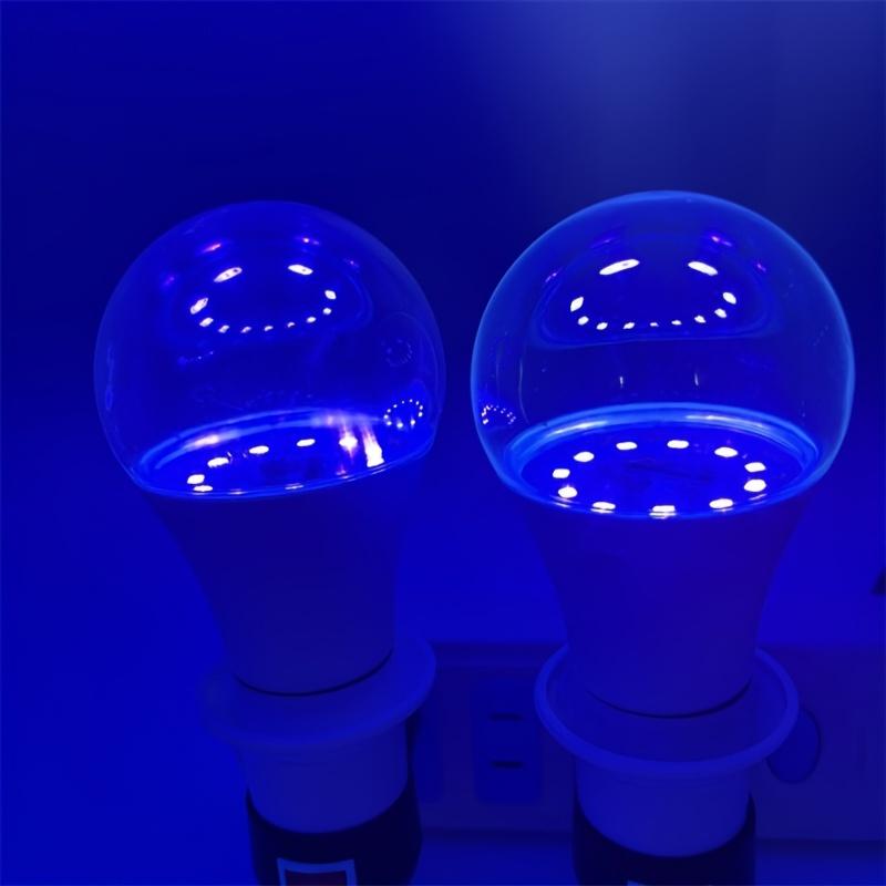 1pc LED Black Light Bulbs,9W Blacklight,E27 Medium Base AC85-265V,UVA Level 395-400nm,Glow In The Dark For Halloween,Birthday
