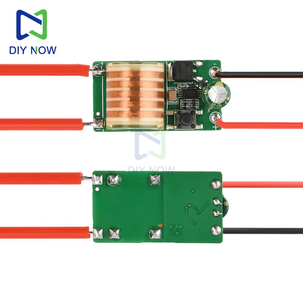 DC 4.2-9V to AC10-20KV micro high voltage ignition module purple high temperature arc small ignition device with switch
