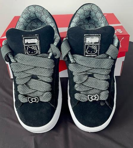 Hello Kitty X PUMA Suede XL Black 402381-01 Women's Black