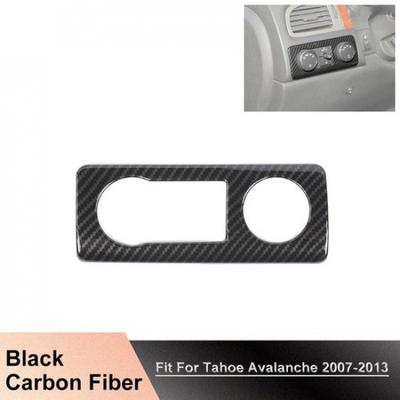 Carbon Fiber Headlight Switch Knob Panel COVER For SilveradoTahoeSierra 07-13