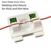 daily2Pcs Plastic Welding Wire Fixture Soldering Wire Holder Welding Clamp Repair Tool For Neat Wiring Solutions Wire Holder