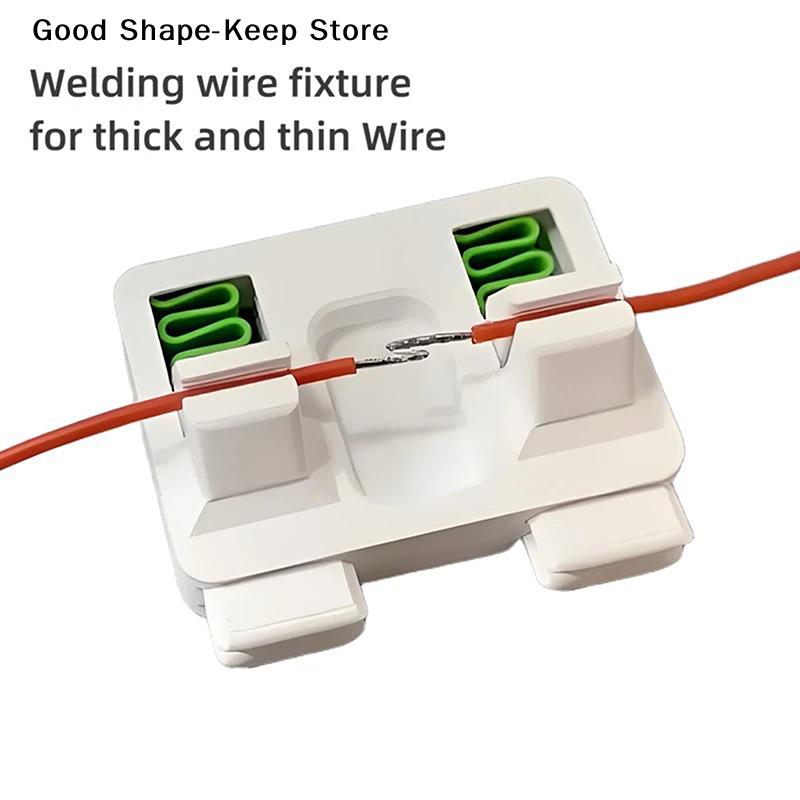 daily2Pcs Plastic Welding Wire Fixture Soldering Wire Holder Welding Clamp Repair Tool For Neat Wiring Solutions Wire Holder