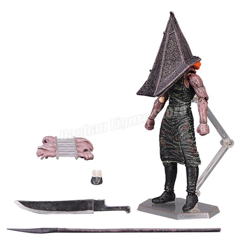 Фигурка Figma Sp-055 Silent Hill Пирамидоголовый 17 см Красная Пирамидальная Тварь Откровение 3D Фигурка ПВХ Фигурка с Шариком на Голове Модель Игрушки