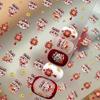 2026 Year of the Horse Nail Stickers 3D Relief Lucky Pony Lion Head Self Adhesive DIY New Year Nail Art Decoration