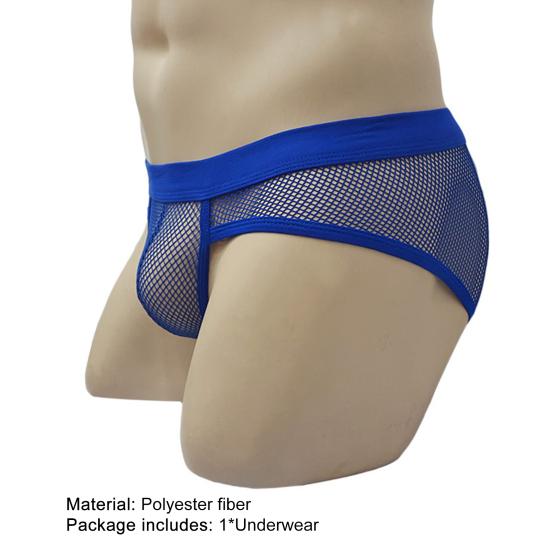 Soutong Mesh Erkek Külot Seksi Polyester Elastik Bel Boxer Külot Ev İçin
