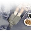 Hot water bottle slippers gray foot warmer