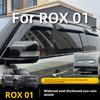 Для ROX 01 Дефлектори вікон Захист від дощу Сонцезахисний козирок для вікон Дефлектори бічних вікон Ширші Товщі Автомобільні аксесуари для зовнішнього вигляду