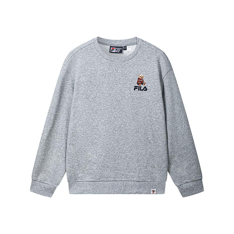 FILA Original Colorful Bear Pullover Casual Long Sleeve Sweatshirt Unisex sweatshirt F51U639208FMG