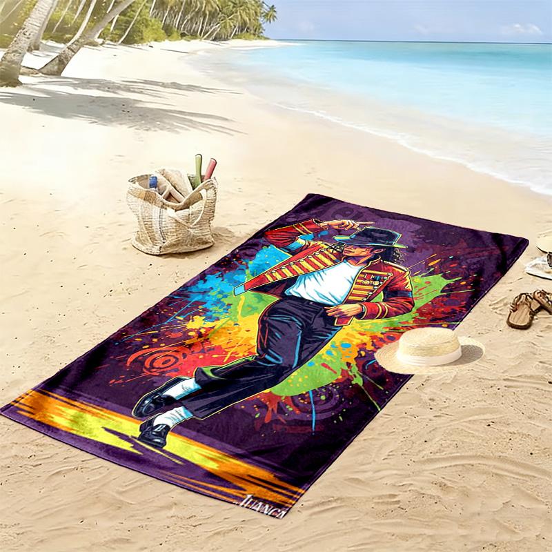 Michael Jackson Thriller Dance Poster Beach Towel Beach Towel For Vacation Photos Portable For Travel Seaside Quickdrying Swim Towel