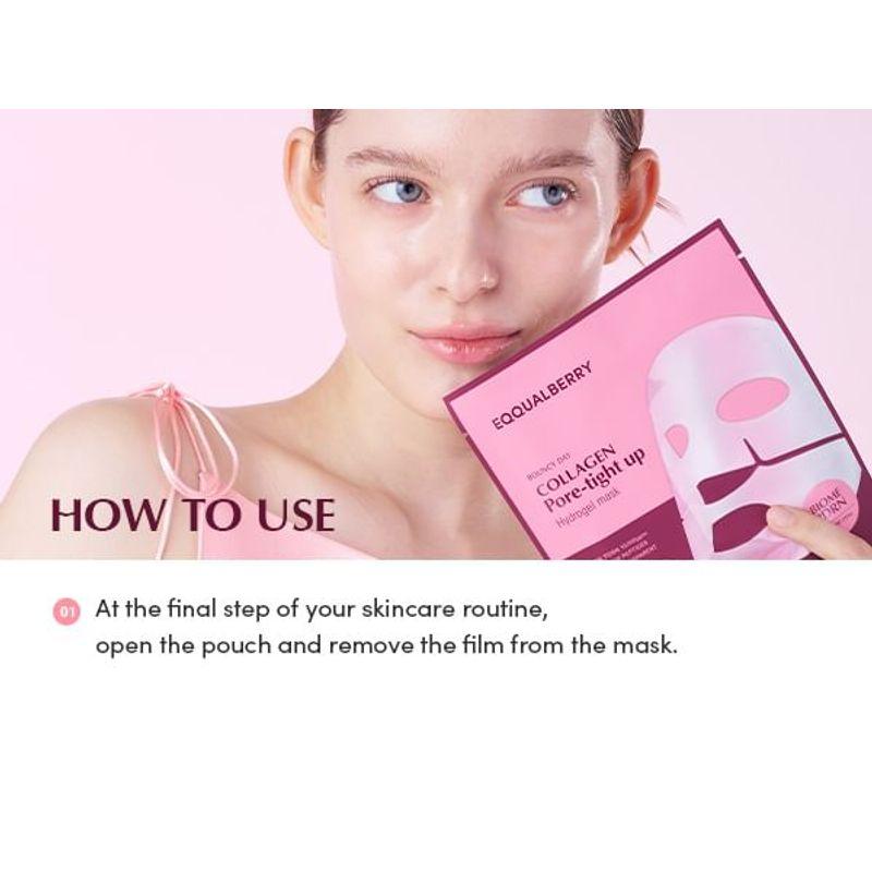 EQQUALBERRY - Collagen Pore-tight up Hydrogel Mask Set