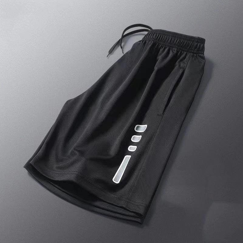 Heren Sneldrogende Casual Fitness Shorts - Zomer IJszijde, Losse Pasvorm, Trendy Vijf-Punts Ontwerp voor Hardlopen, Basketbal en Strandactiviteiten.