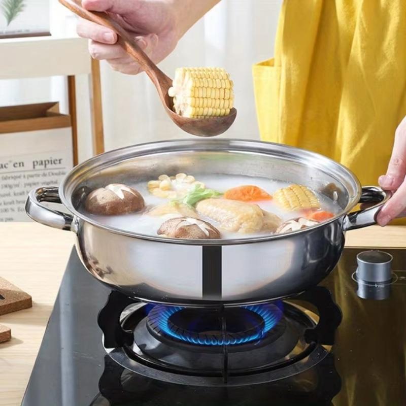 High Efficiency 3 Layer Nonrust Steel Steamer Pot With Ergonomic Handle For Safe And Even Heating