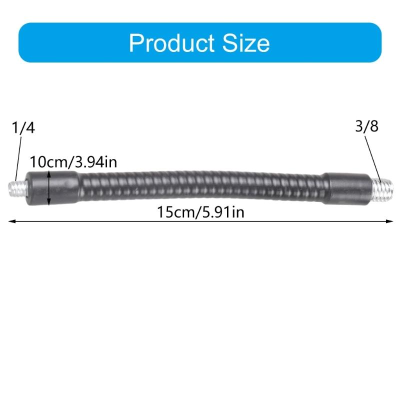 Flexible Gooseneck Tubing Flexible 1/4in To 3/8Inch Male Thread Adapter For Camera Tripod Light Stand Microphones Mount