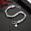 Neue 925er Silber Original Drachenkopf Armbänder für Herren Mode Schmuck Party Hochzeit Accessoires Feiertagsgeschenke
