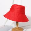 Double-sided bucket hat big eaves sun hat foldable summer travel vacation sun hat