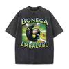 T-shirts Meme Chat Drôle de Survivant de la Circoncision pour Mode Unisexe Hip Hop Vintage T-shirt Vintage Lavé Pur Coton T-shirts Unisexes
