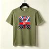 British Flag Vintage Motorcycle Graphic TShirt 19 Speed Racer 62 Print Casual Streetwear Cotton Short Sleeve Tee for Unisex Unisex