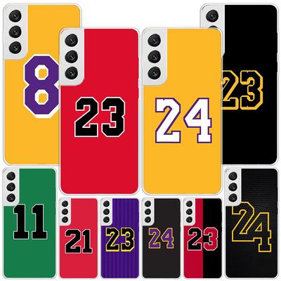 Basketball 23 24 8 Number Phnoe Case for Samsung Galaxy S26 S25 Edge S23 S24 Ultra S22 Plus S21 S20 FE Unique Cover Soft Coque G