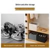 Foldable Fabric Shoe Storage Box: Dustproof, Moistureproof, Washable Organizer