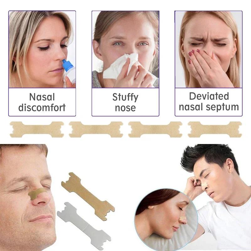 10/50/100/200pcs Breath Nasal Strips Right Way Stop Snoring Anti Snore Nose Strip Easier Better Breathing Good Sleeping Patches
