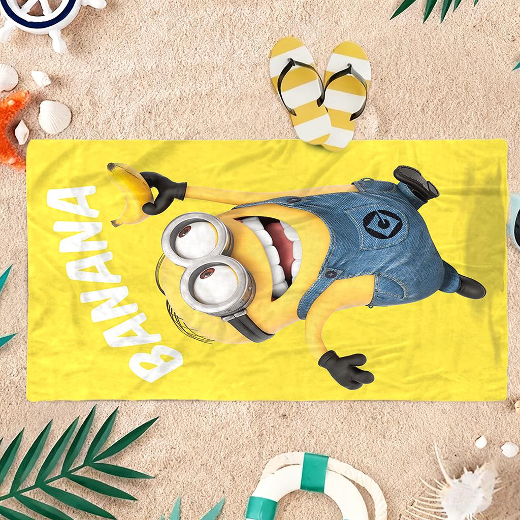 Creatura Carina Occhi Grandi Sorridente Bananamaster Telo da Spiaggia Asciugatura Rapida Adatto per Spiaggia Piscina Palestra Regalo Carino per Amici Famiglie