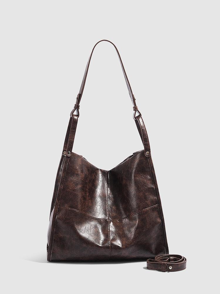 

Bag Women s 2025 New Retro Commuter Tote Bag Niche Fashion Underarm Bag Simple Versatile Single Shoulder Oblique Span Bag