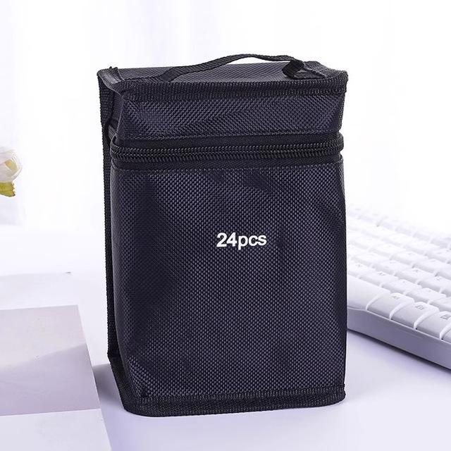 

Large Capacity Student Art Supply Tote Bag for Colored Pencils, Paintbrushes, and Markers