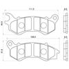 Daytona Motorcycle Brake Pad Hyper Sintered Pad (Sintered Metal Pad) PCX150KF12/KF18(12-17) LEAD125(13) PCX125JF28/JF56(10-17) Etc. Front 92030 Thread