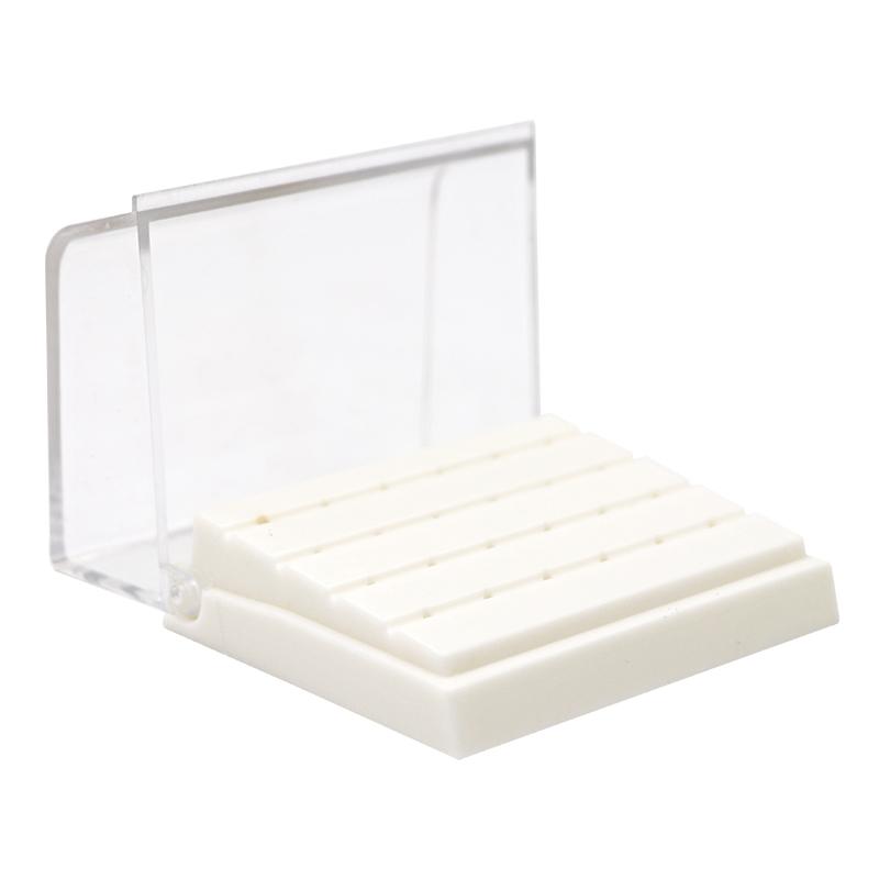 24 Holes Plastic Dental Bur Holder Disinfection Carbide Burs Block Drills Case Box Bluewhiteyellow For Dentist Lab Equipment
