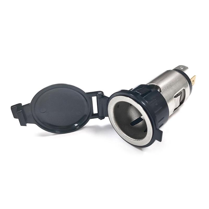 Replacement 12V-24V Power Outlet Socket Cigarette Socket Outlet with Waterproof Cover Auto Accessories