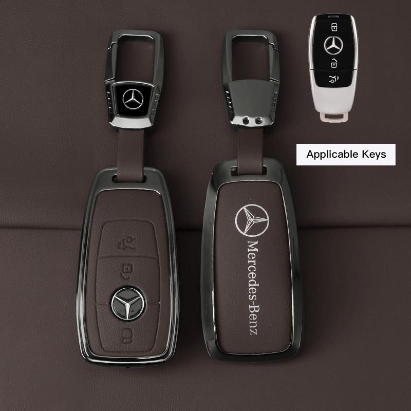 GLC GLB Auto Leder Schlüssel Vollhülle Schale Halter Schutzhülle Für Mercedes Benz AMG W204 W205 W203 W211 W212 W213 W201 W210 W