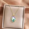 Artistic Blossomy Bivalve Charm Necklace 10 Artisanal Designs Additional Metal Mixture Jewelry Perfect For Gifting Instances