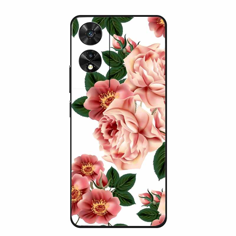 Soft Forest Cover for TCL 505 Case TPU Flower Wolf Silicone Phone Cases for TCL505 Covers Shockproof Fashion Cute Printed Shell