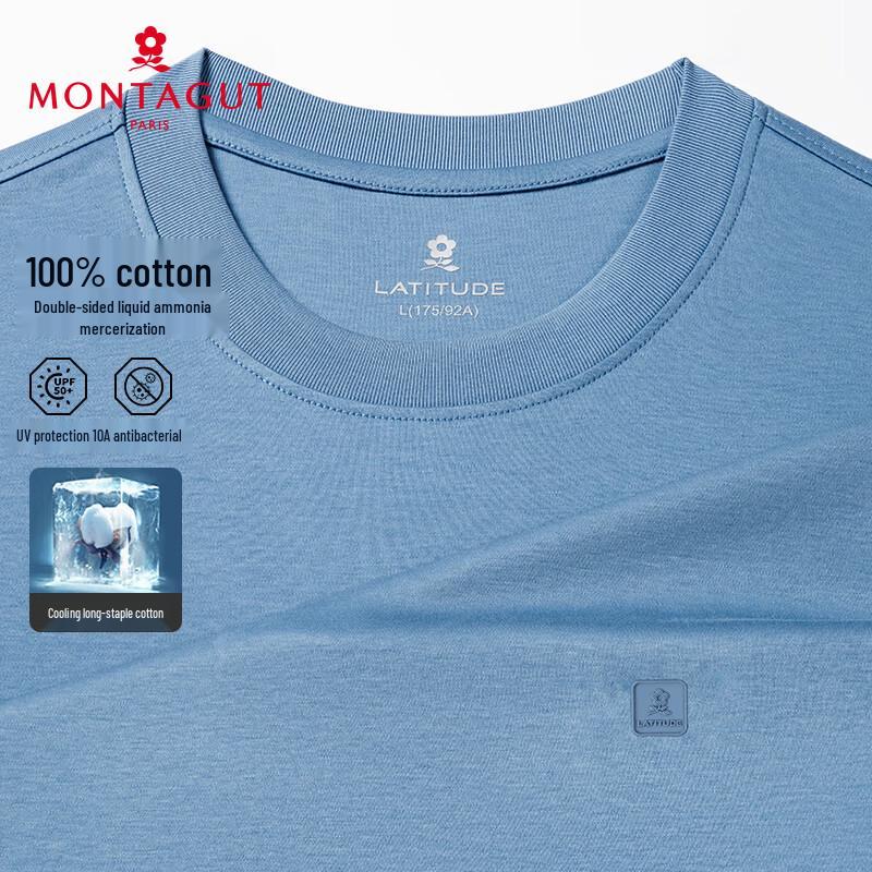 MONTAGUT Men s Anti-Bacterial Cooling Short Sleeve T-Shirt M