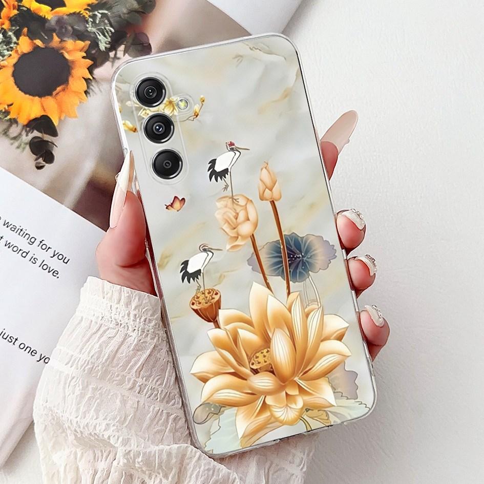For Samsung Galaxy M34 M54 5G Case Luxury Painted Soft Slim Silicone TPU Back Cover on Samsung M14 SM-M145F M 14 GalaxyM14 Funda