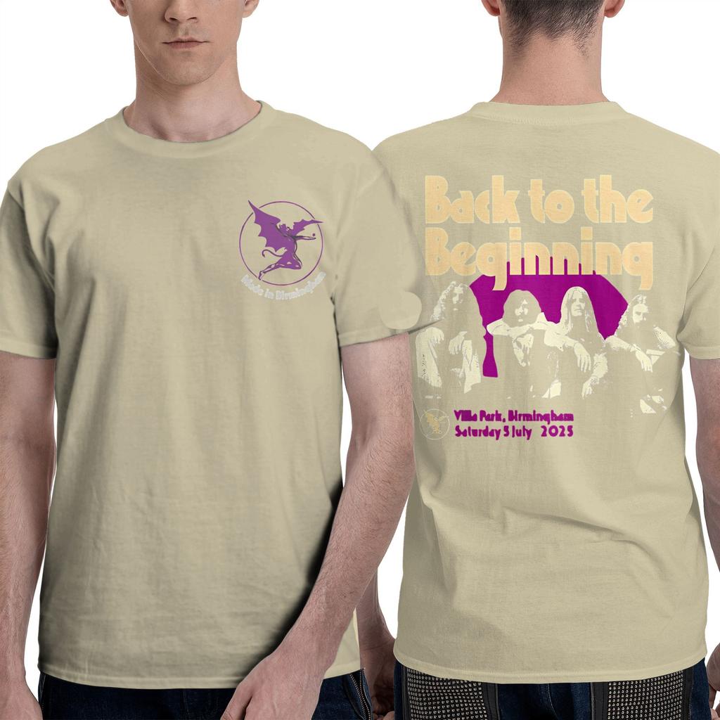 Black Sabbath Zpět na začátek Rocková kapela 2025 Pánské Dámské Tričko Merch Vtipná Trička Tričko 100% Bavlna Dospělý Moto