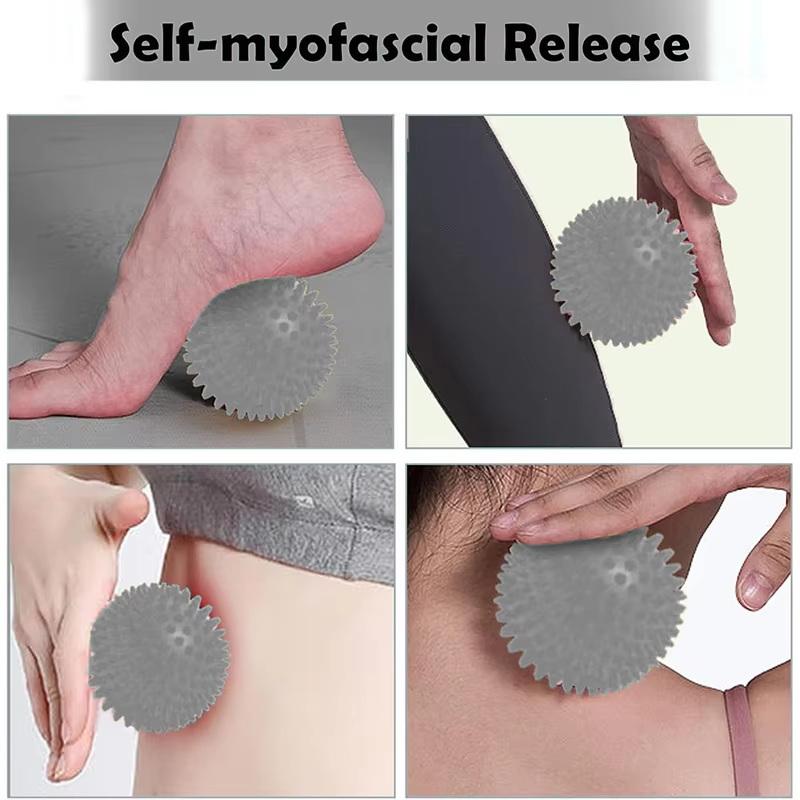 Massage Ball Foot Roller Spiky Lacrosse Balls Relieve Hand Shoulder Leg Plantar Fasciitis Heel Feet Arch Deep Tissue Massage