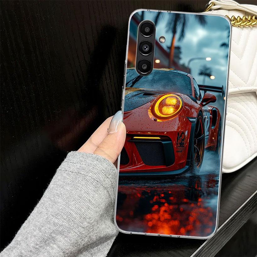Sports GT3-RS Car-911 Case for Samsung A17 A16 A56 A36 A26 A15 A55 A35 A25 A14 A54 A34 A24 Phone Cover A13 A53 A33 A23 A05S A04S